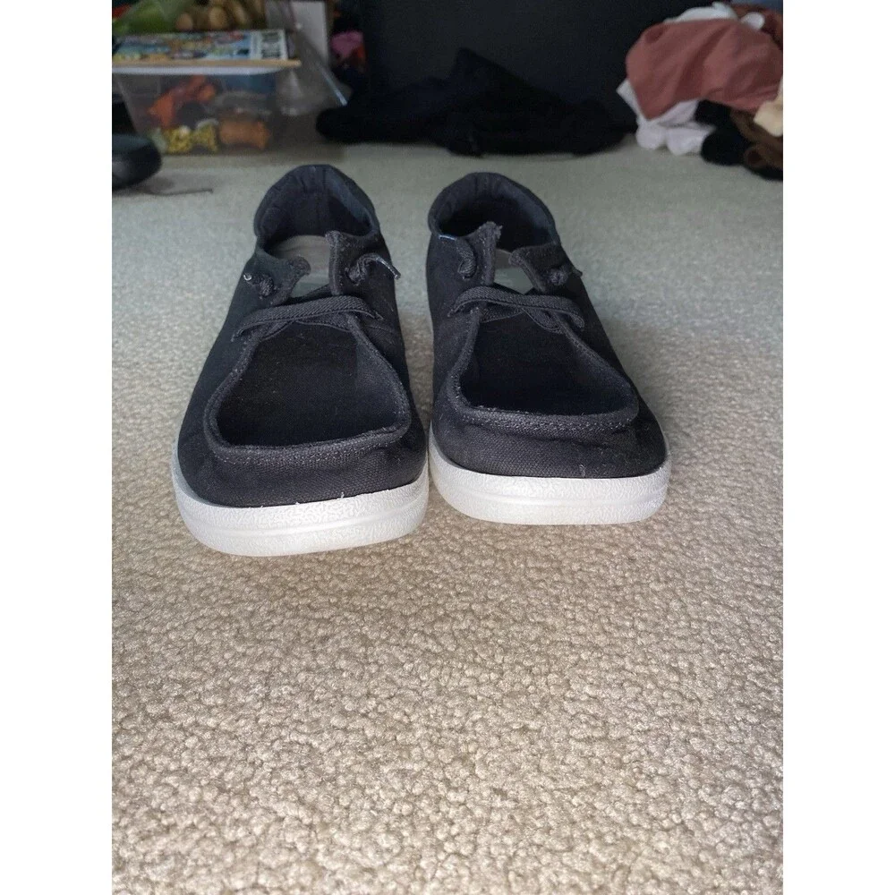 Mad Love Women’s Size 8 Keava Black Canvas Slip On Loafers Comfort Shoes